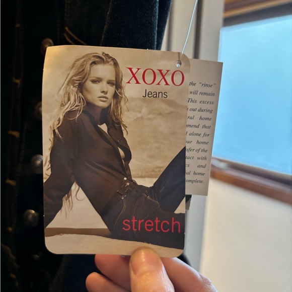 NWT XOXO Y2K Vintage Denim Jumpsuit Size 5/6 Runs Small - Picture 3 of 6